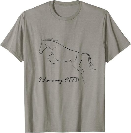 I Love My OTTB Calligraphy T-Shirt - T-Shirt | Sand