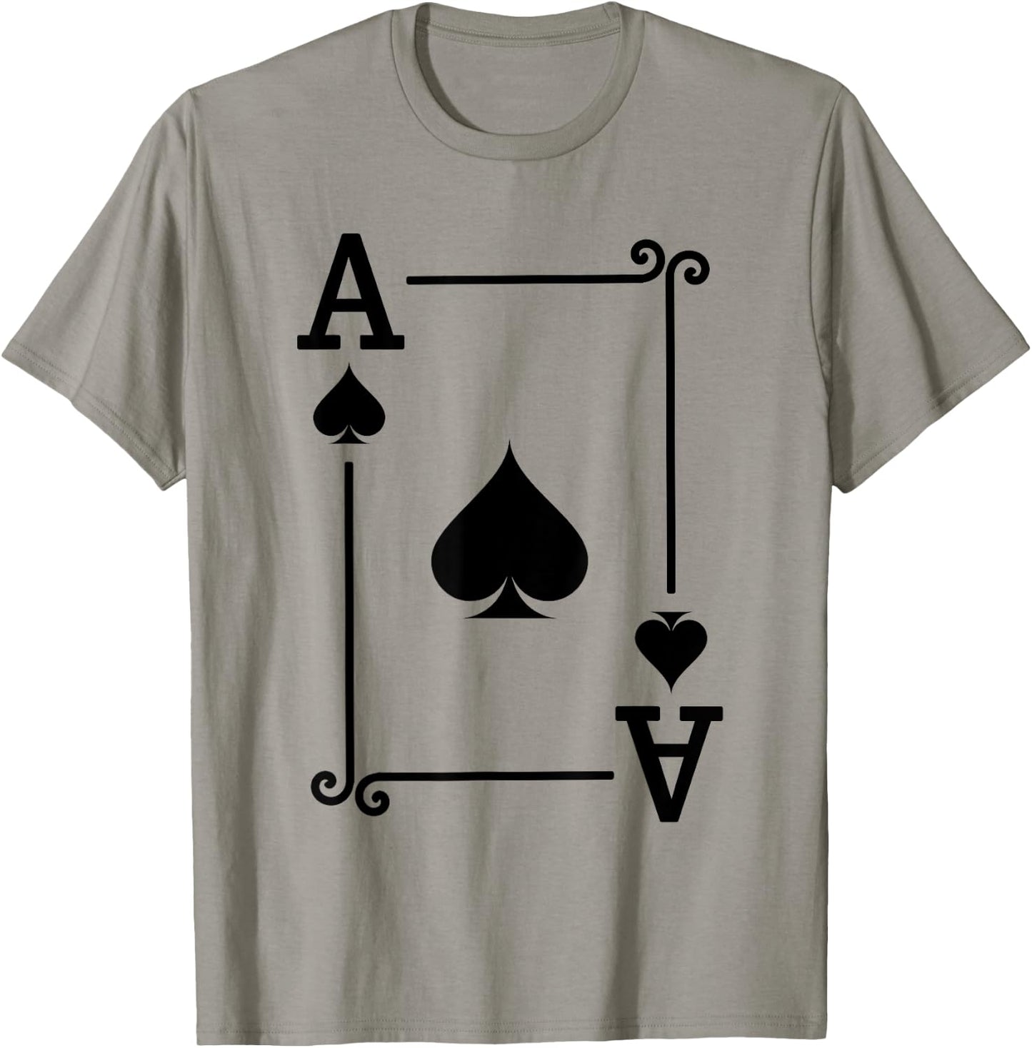 Playing Cards Costume - Ace Spades Card - Ace Card T-Shirt - T-Shirt | Sand
