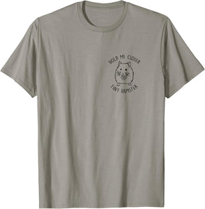 Hold Me Closer Tiny Hamster Lover Hamster Mom Pocket Print T-Shirt - T-Shirt | Sand