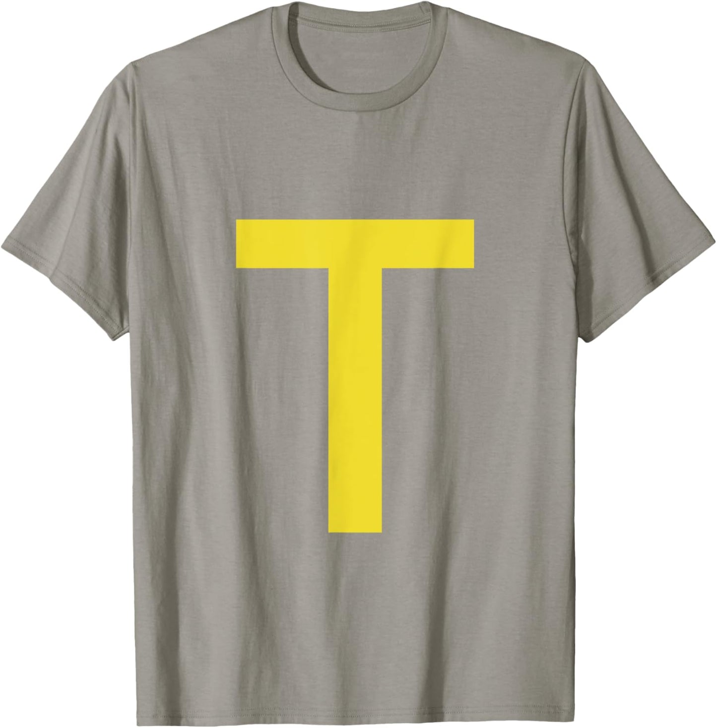 Letter T Funny Chipmunk Group Matching Halloween Costume T-Shirt - T-Shirt | Sand