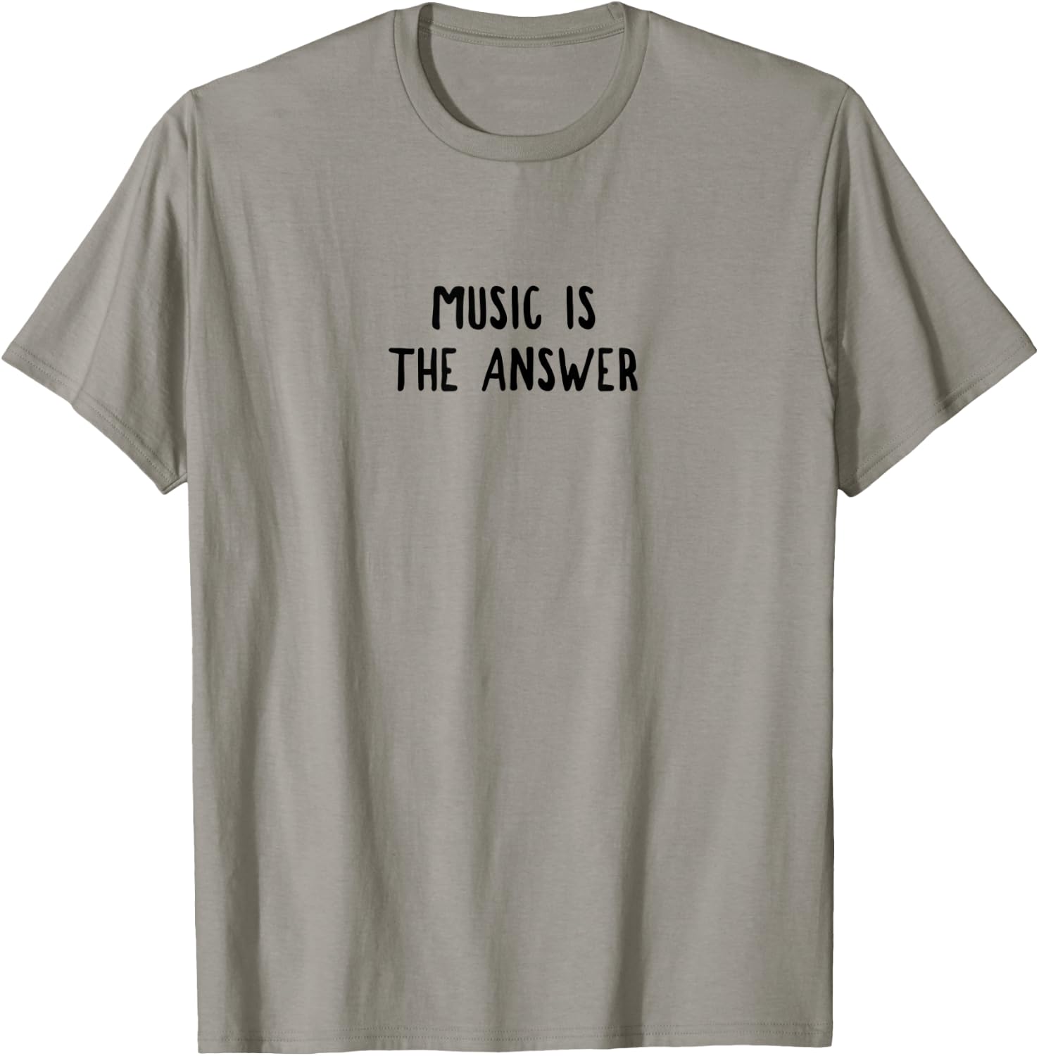 Music Is The Answer T-Shirt - T-Shirt | Sand
