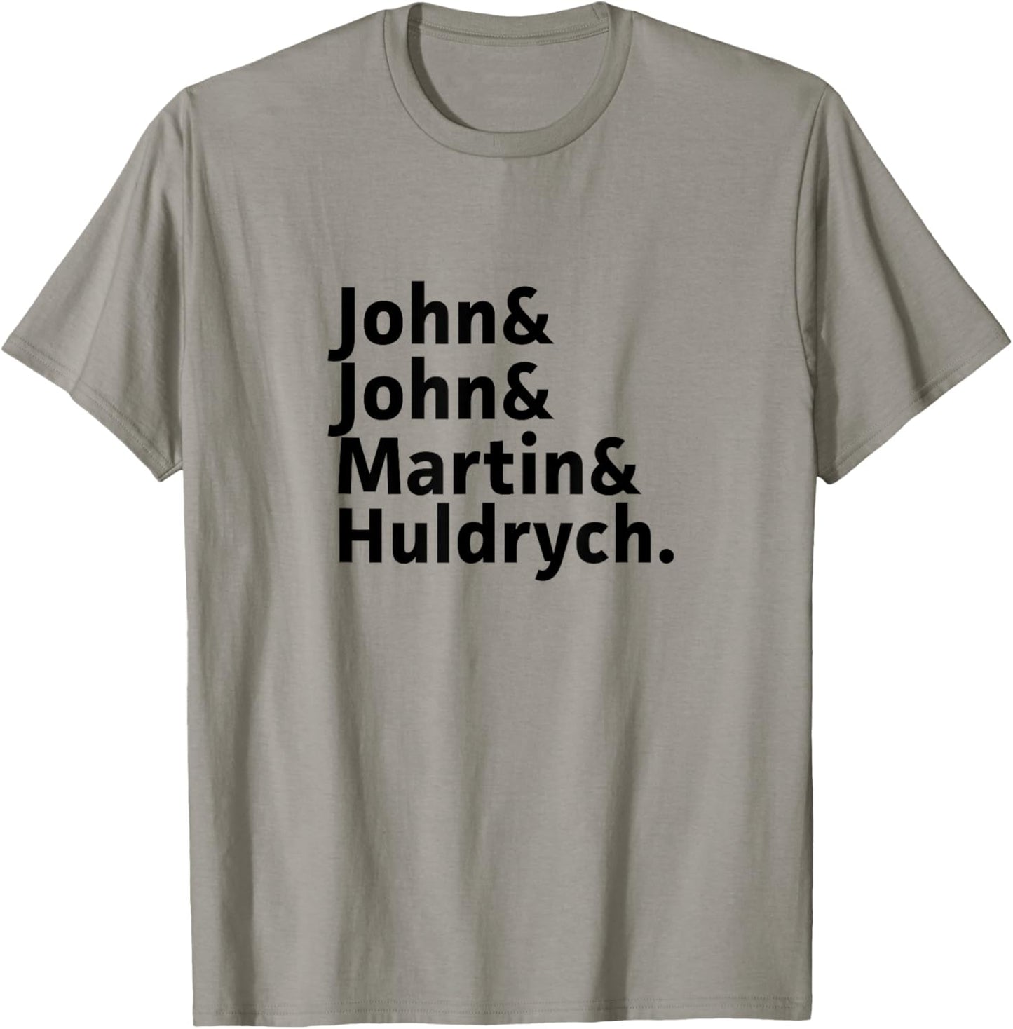 John Calvin, Knox, Martin Luther, Zwingli-Reformers Names T-Shirt - T-Shirt | Sand