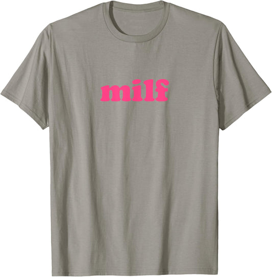 Milf Shirt Pink Y2k Aesthetic T-Shirt - T-Shirt | Sand