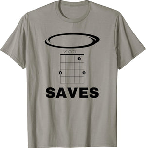 Funny Music Gsus Saves T-Shirt - T-Shirt | Sand