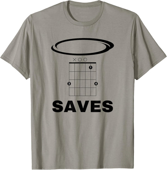 Funny Music Gsus Saves T-Shirt - T-Shirt | Sand