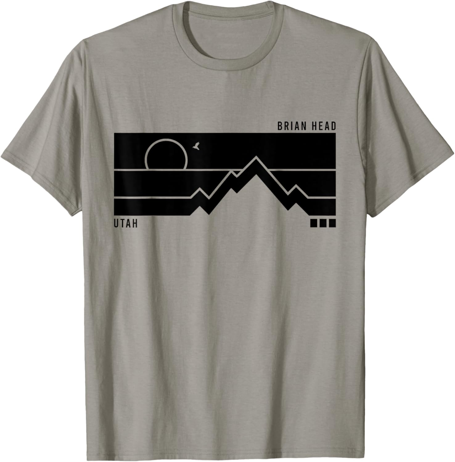 Vintage Brian Head Utah Mountains Hiking Sunset T-Shirt - T-Shirt | Sand