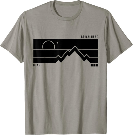 Vintage Brian Head Utah Mountains Hiking Sunset T-Shirt - T-Shirt | Sand