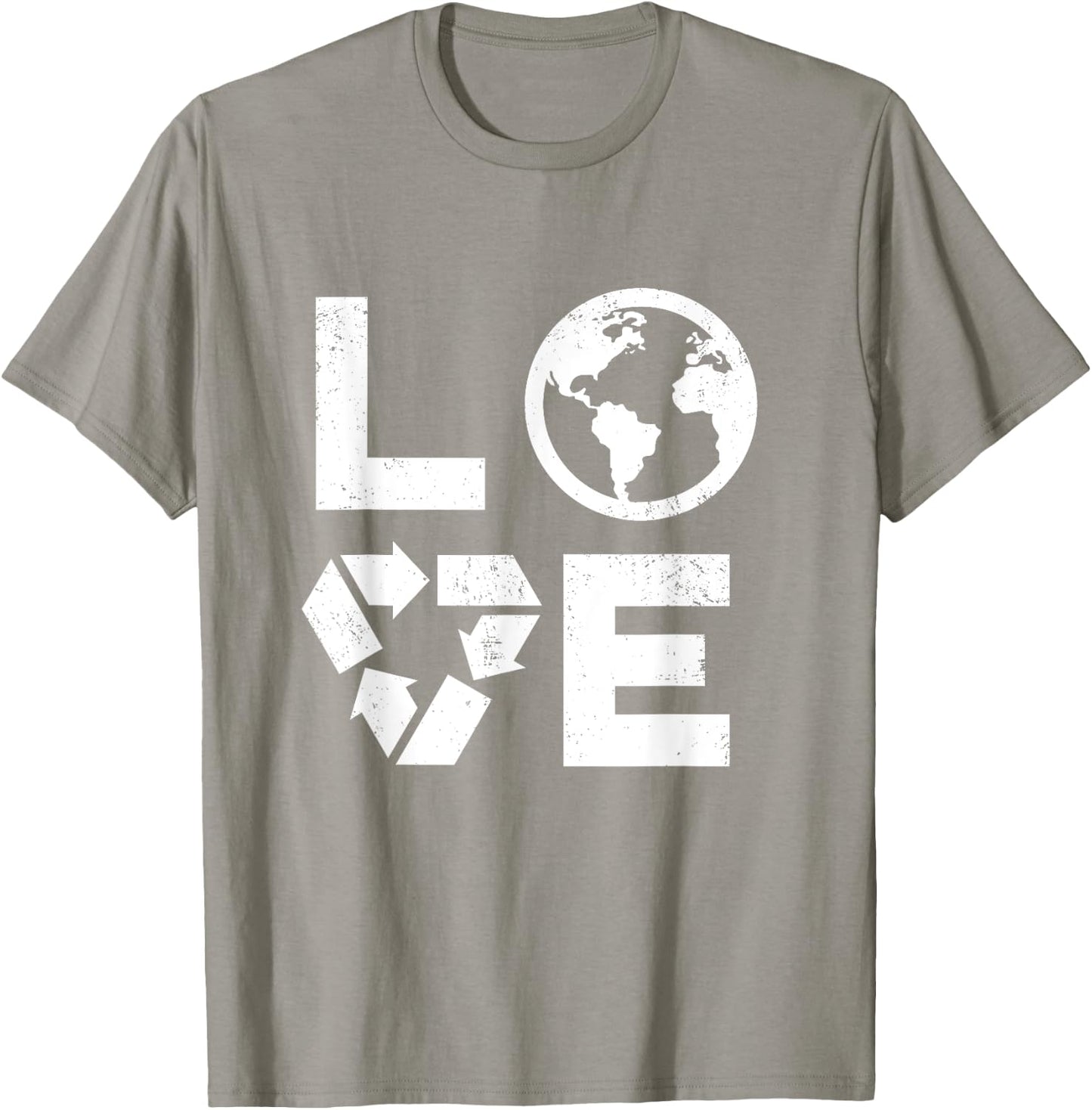 Liebe Earth Day 90s Vintage Recycled Children or Teachers Women Girls Kids T-Shirt - T-Shirt | Sand