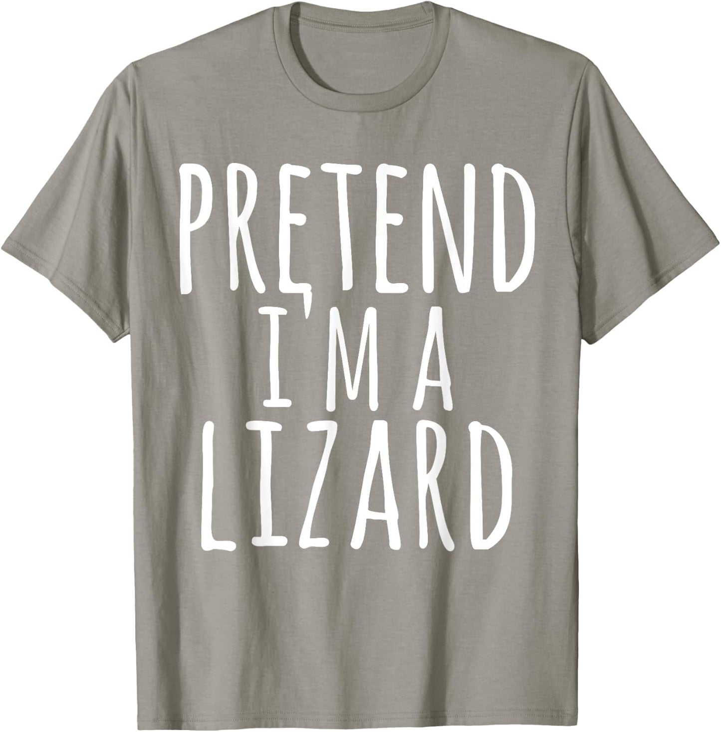 Funny Easy Lazy Halloween PRETEND I'M A LIZARD Costume Gift T-Shirt - T-Shirt | Sand