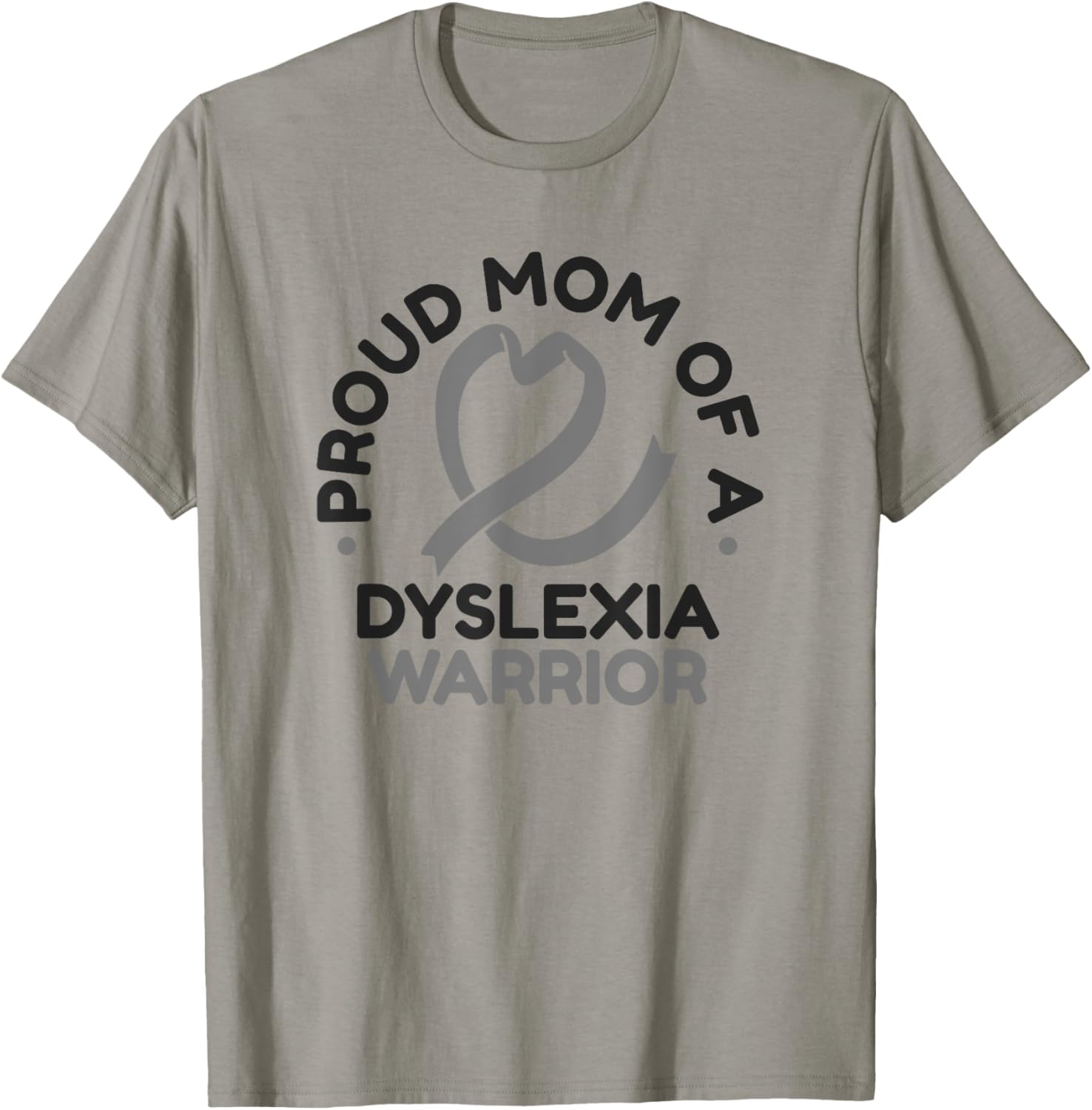 Proud Mom Of A Dyslexia Warrior Dyslexia Apraxia Dyslexic T-Shirt - T-Shirt | Sand