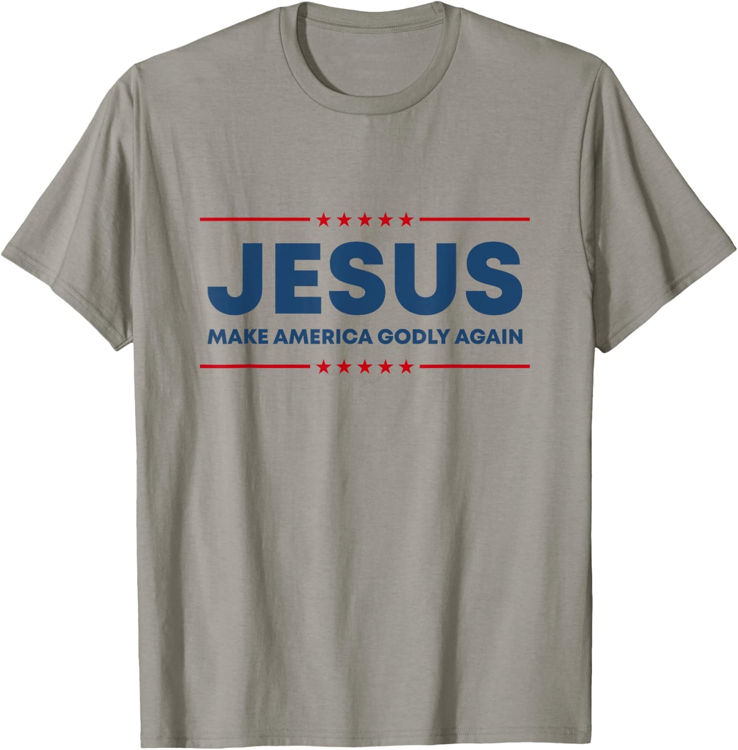 Jesus Make America Godly Again Christian US Patriot American T-Shirt - T-Shirt | Sand