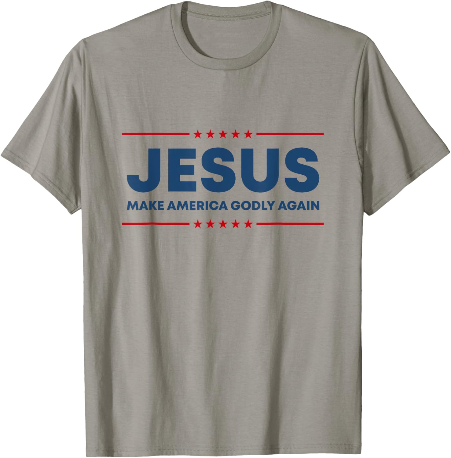 Jesus Make America Godly Again Christian US Patriot American T-Shirt - T-Shirt | Sand