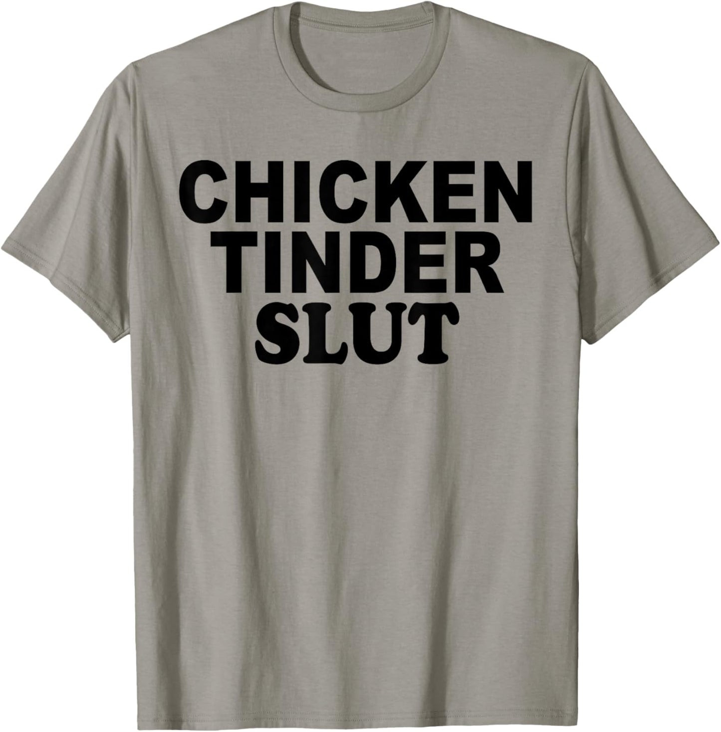 Funny Chicken Tinder Slut T-Shirt - T-Shirt | Sand
