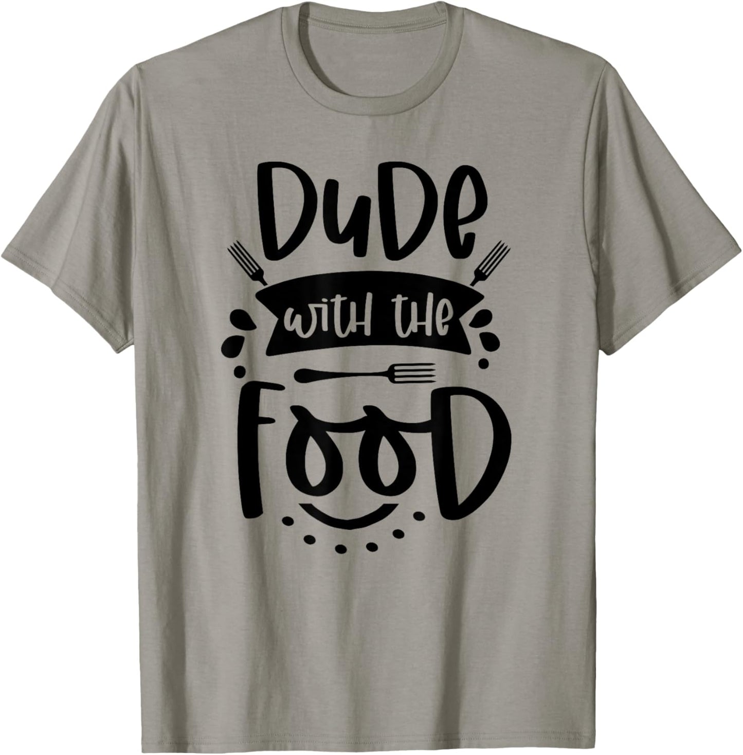 Dude with Food Graphic Top T-Shirt - T-Shirt | Sand