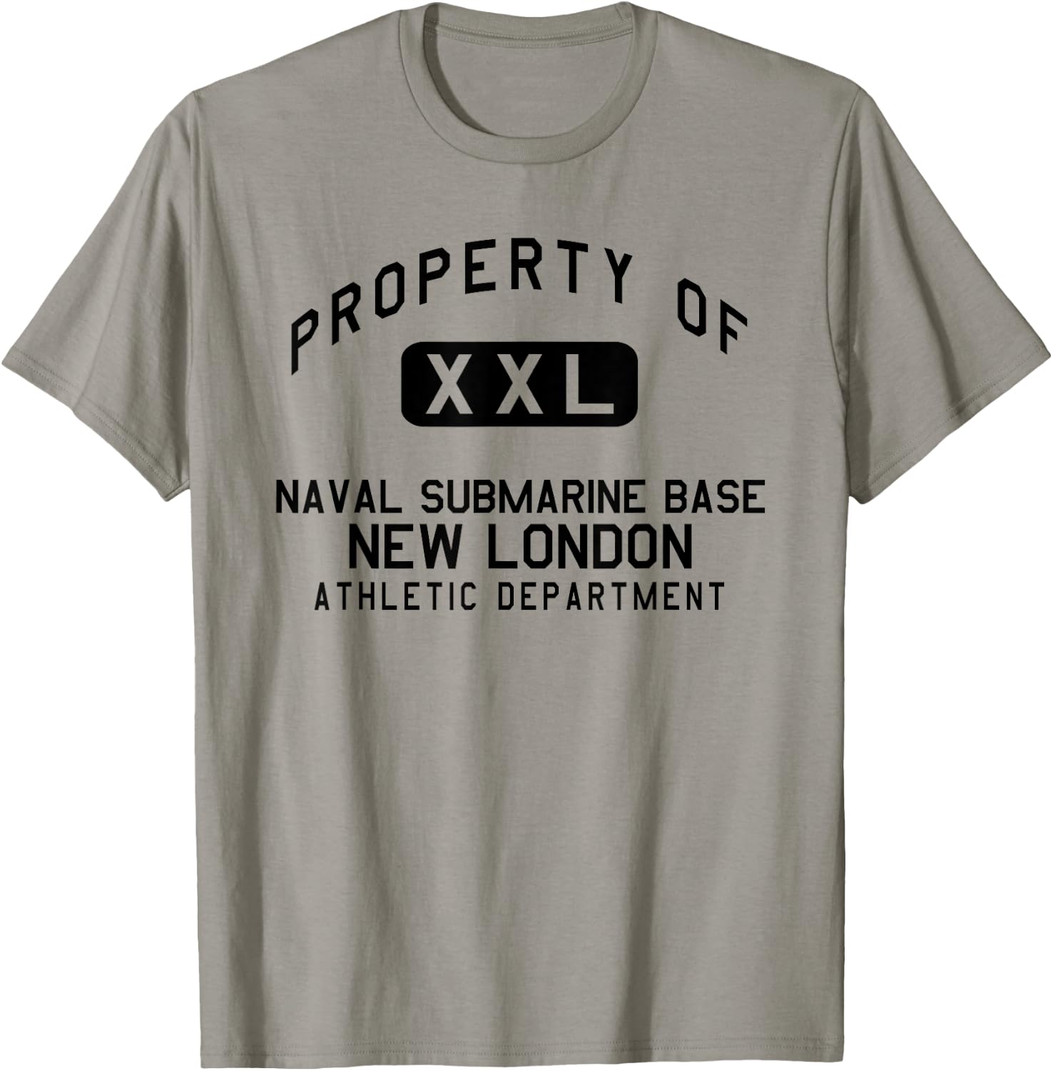 Property of Naval Submarine Base New London Athletic Dept T-Shirt - T-Shirt | Sand
