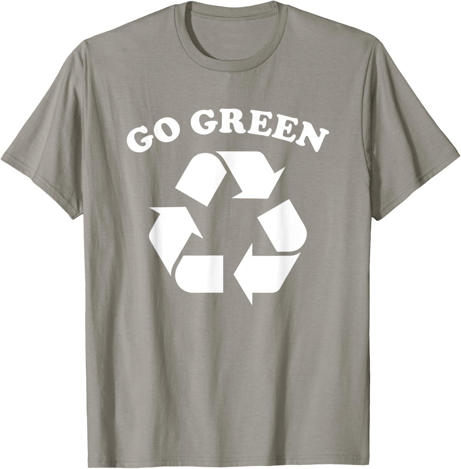 Go Green Recycling Recycle T-Shirt - T-Shirt | Sand