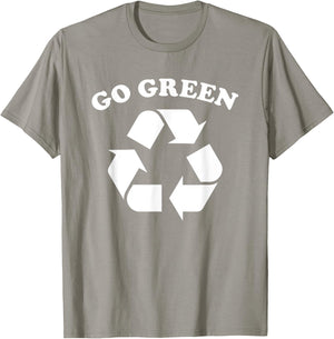 Go Green Recycling Recycle T-Shirt - T-Shirt | Sand