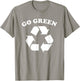 Go Green Recycling Recycle T-Shirt - T-Shirt | Sand