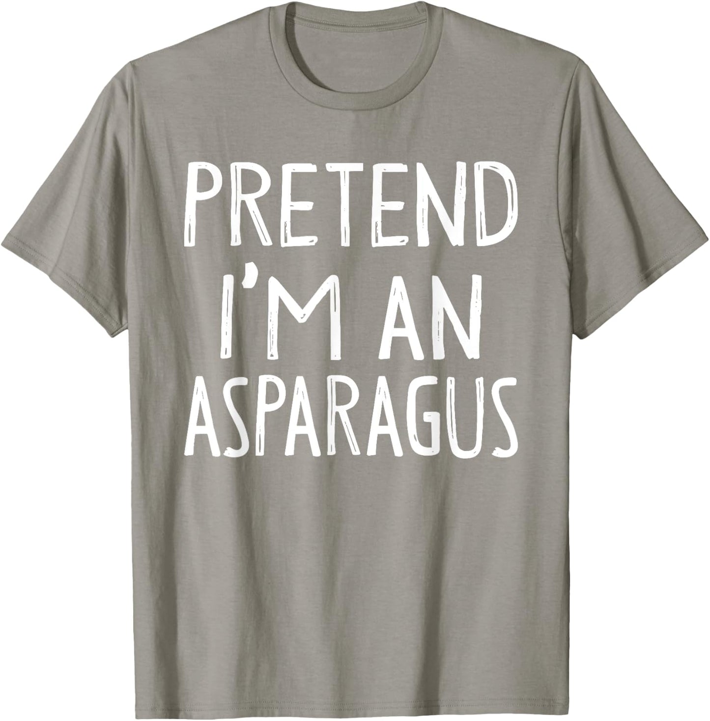 Pretend I'm An Asparagus Matching Costume Easy Halloween T-Shirt - T-Shirt | Sand