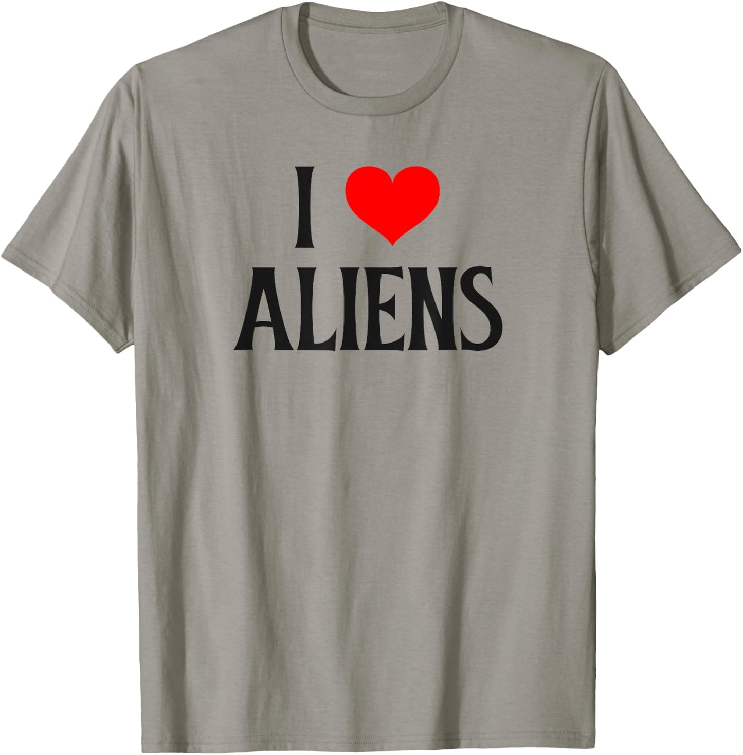 I love Aliens I heart Aliens Halloween Spirit Alien lover T-Shirt - T-Shirt | Sand