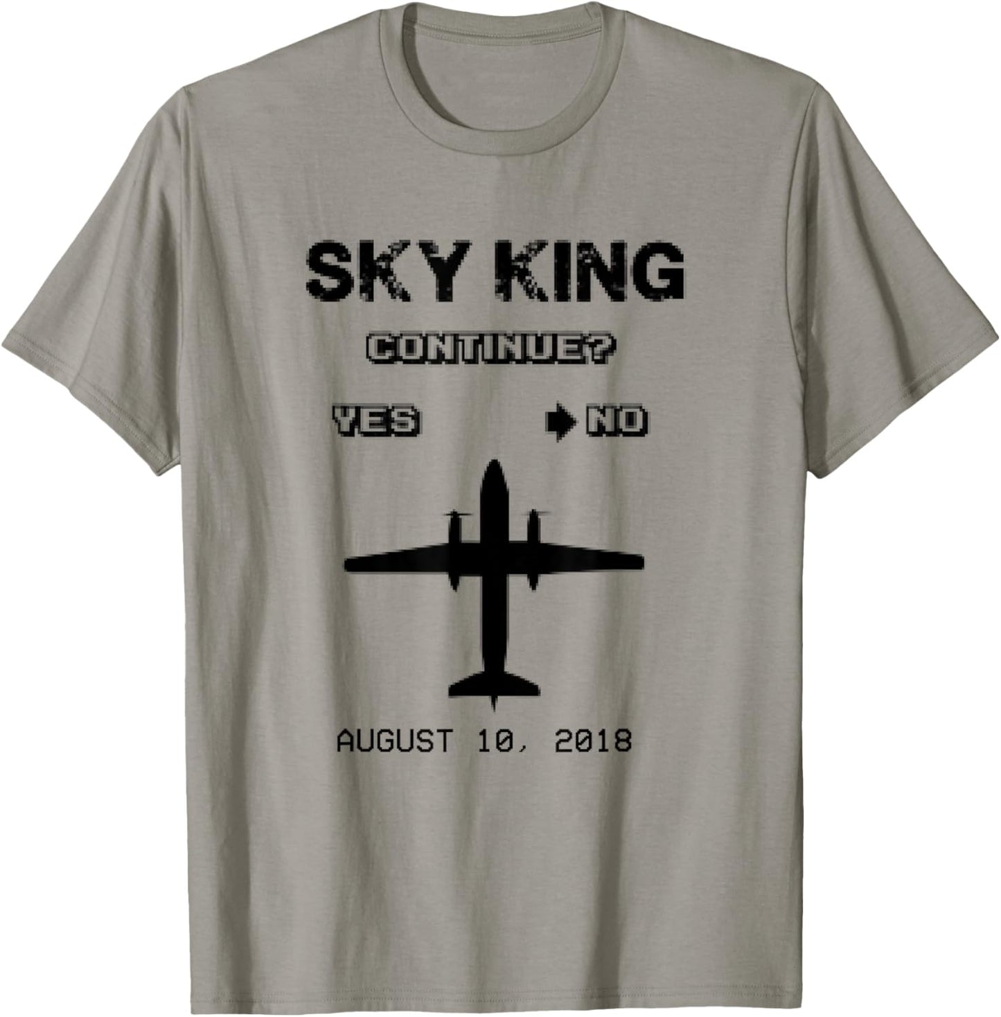 Sky King - Fly it Like You Stole It - Plane Continue T-Shirt - T-Shirt | Sand