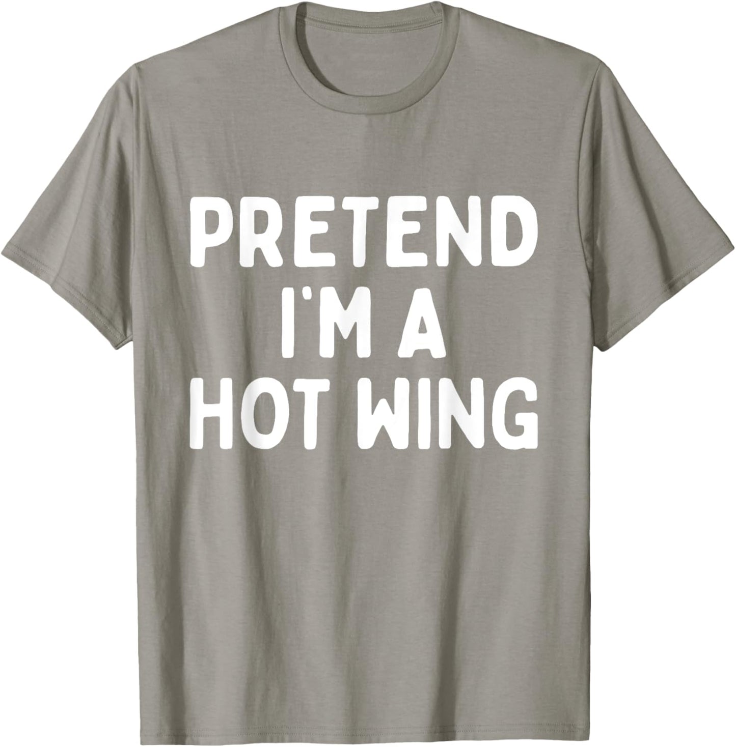 Pretend I'm A Hot Wing Lazy Orange Chicken Halloween Costume T-Shirt - T-Shirt | Sand