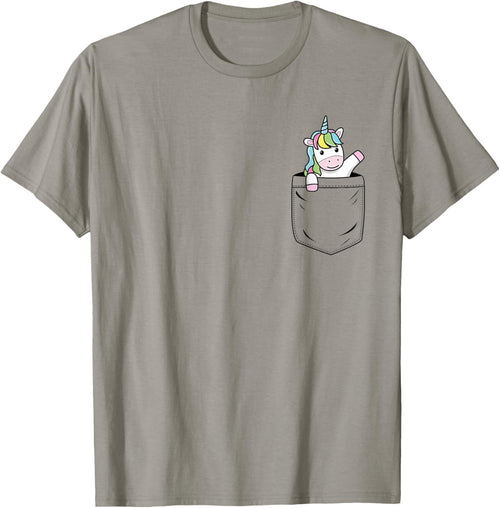 Unicorn Lovers Cute Funny Unicorn In Pocket