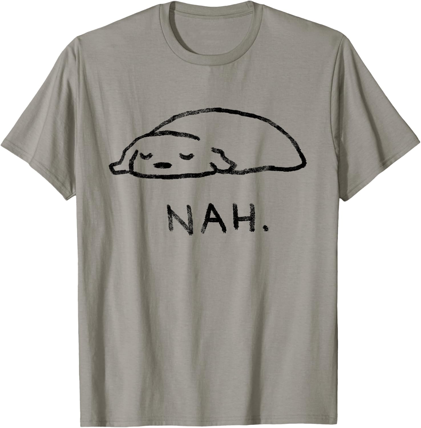 Threadless Fox Shiver Nah. Graphic T-Shirt - T-Shirt | Sand