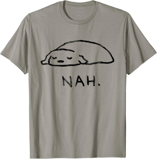 Threadless Fox Shiver Nah. Graphic T-Shirt - T-Shirt | Sand