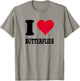 I Love Butterflies T-Shirt - T-Shirt | Sand