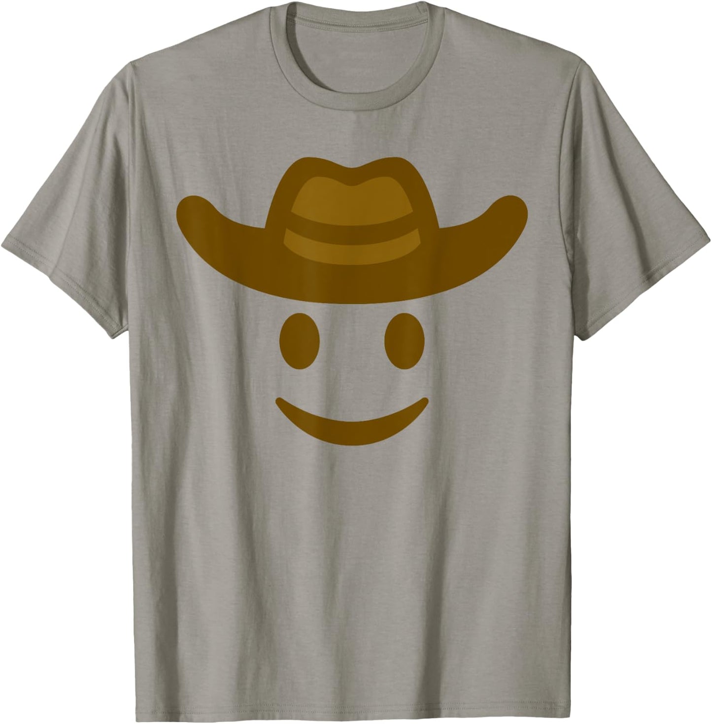 Cowboy Hat Emoticon Face Yeehaw Gift Cowboy Lovers T-Shirt - T-Shirt | Sand