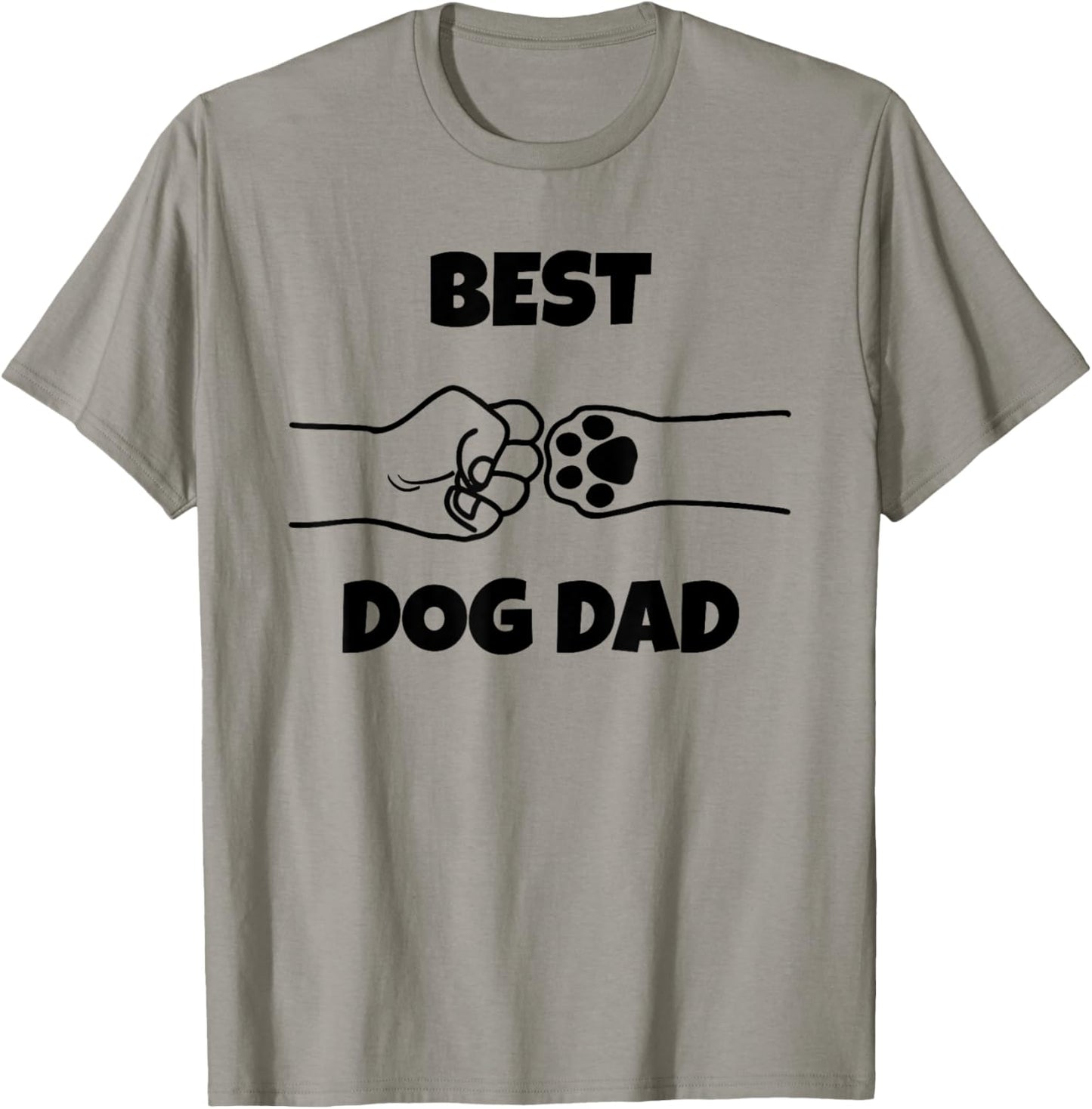 Best Dog Dad Funny Fathers Day Best Dad Fist Bump Dog's Paw Women T-Shirt - T-Shirt | Sand