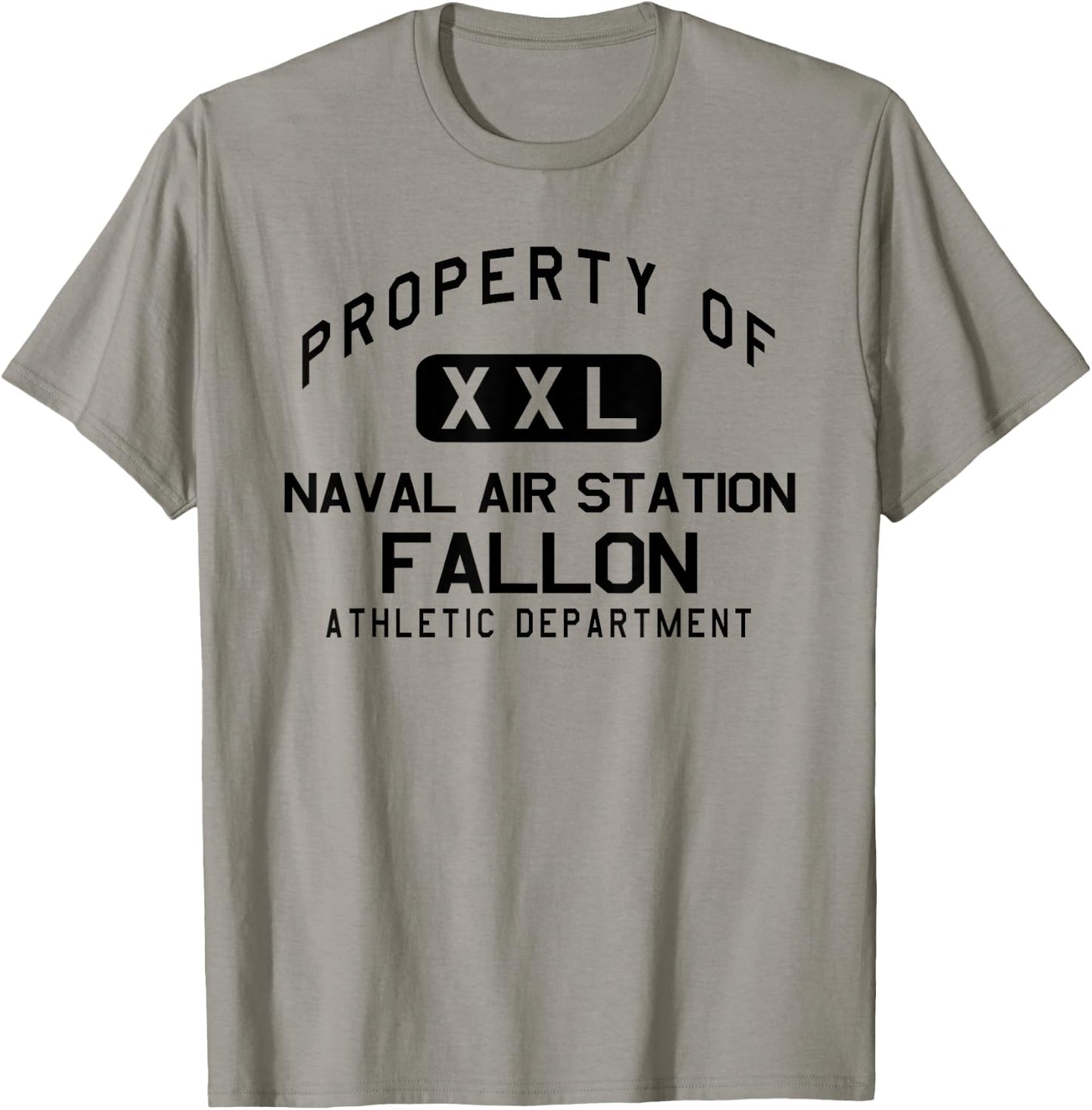 Property of Naval Air Station Fallon Athletic Department T-Shirt - T-Shirt | Sand