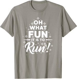 OH What Fun It Is To RUN! T-Shirt - T-Shirt | Sand