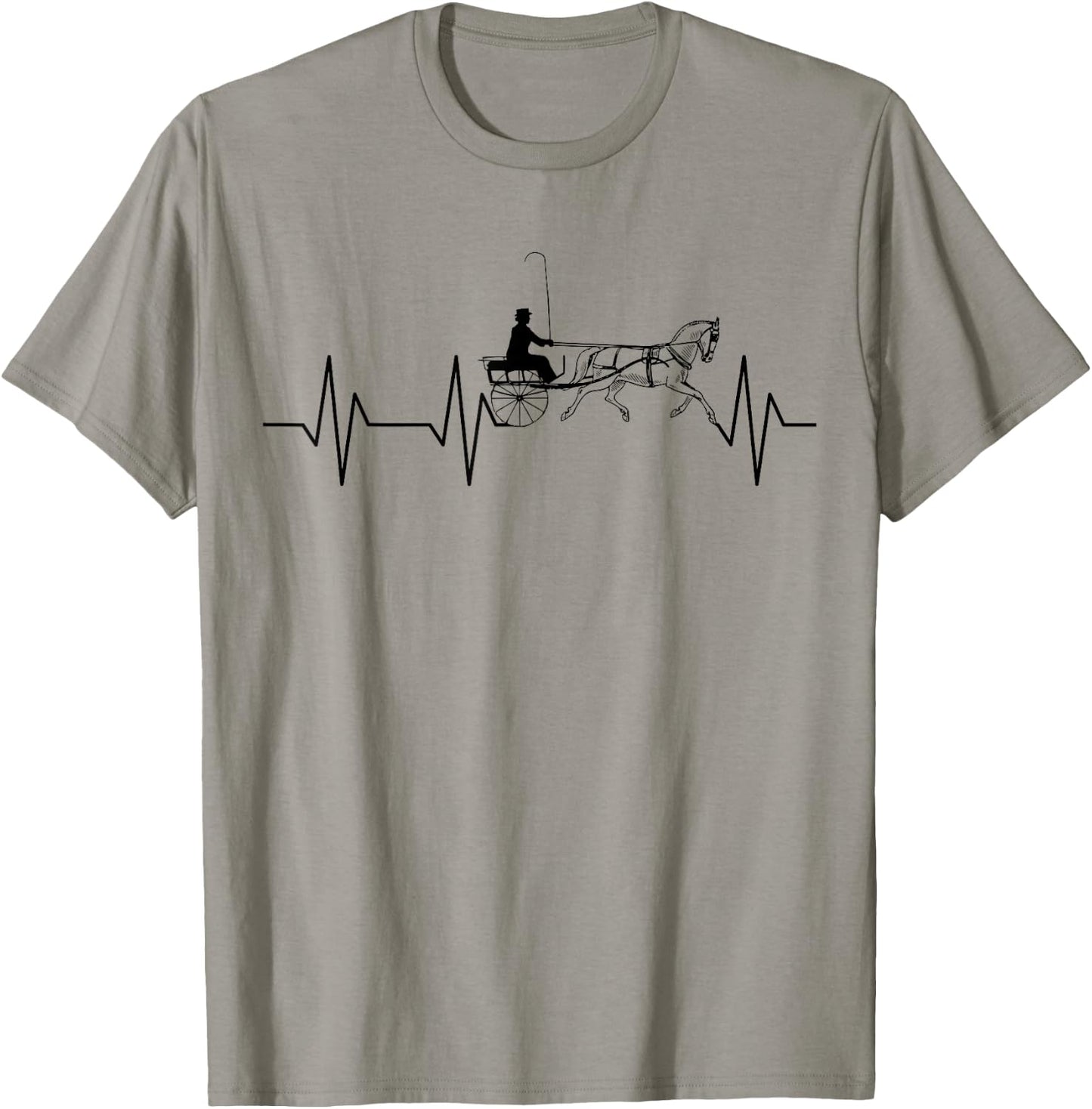 Fine Harness Horse Pleasure Driving Lifestyle T-Shirt - T-Shirt | Sand