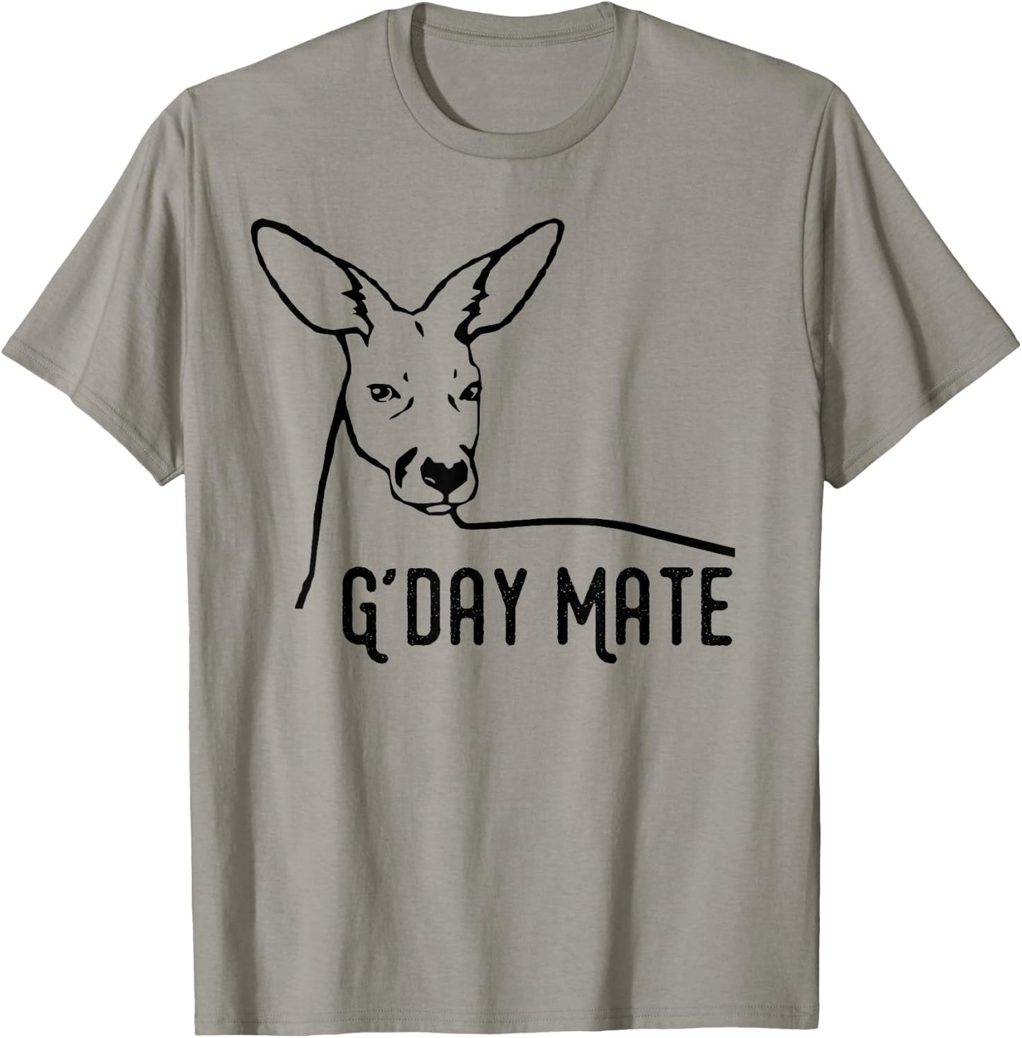 Australia G'Day Mate Shirt Funny Kangaroo Australian Symbol T-Shirt - T-Shirt | Sand