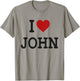 I Heart John - I Love John - Funny Gift John T-Shirt - T-Shirt | Sand