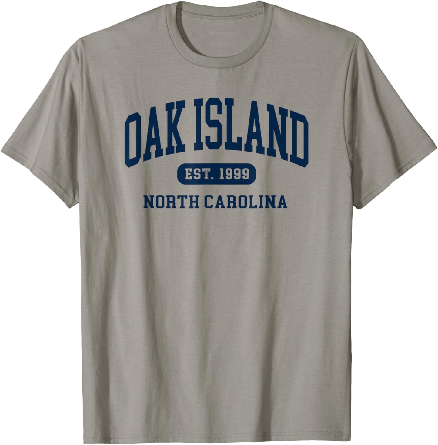 Vintage Oak Island North Carolina Retro Preppy Throwback T-Shirt - T-Shirt | Sand