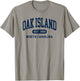 Vintage Oak Island North Carolina Retro Preppy Throwback T-Shirt - T-Shirt | Sand