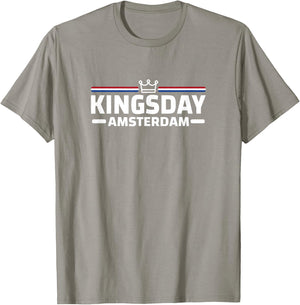 Kingsday Amsterdam Koningsdag Netherlands Flag Dutch T-Shirt - T-Shirt | Sand