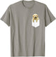 Golden Retriever In Pocket T Shirt Puppy Dog in Your Pocket Women Girls Kids T-Shirt - T-Shirt | Sand