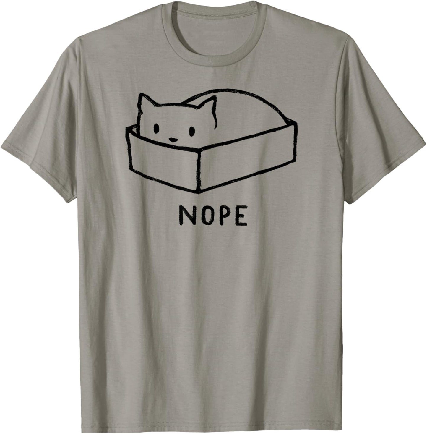 Threadless Fox Shiver Nope Cat Nap Graphic T-Shirt - T-Shirt | Sand
