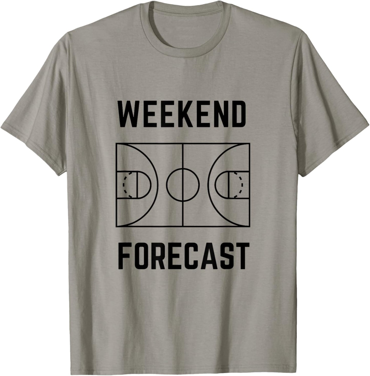 Basketball Mom Sweater - Weekend Forecast - Winter Sports T-Shirt - T-Shirt | Sand