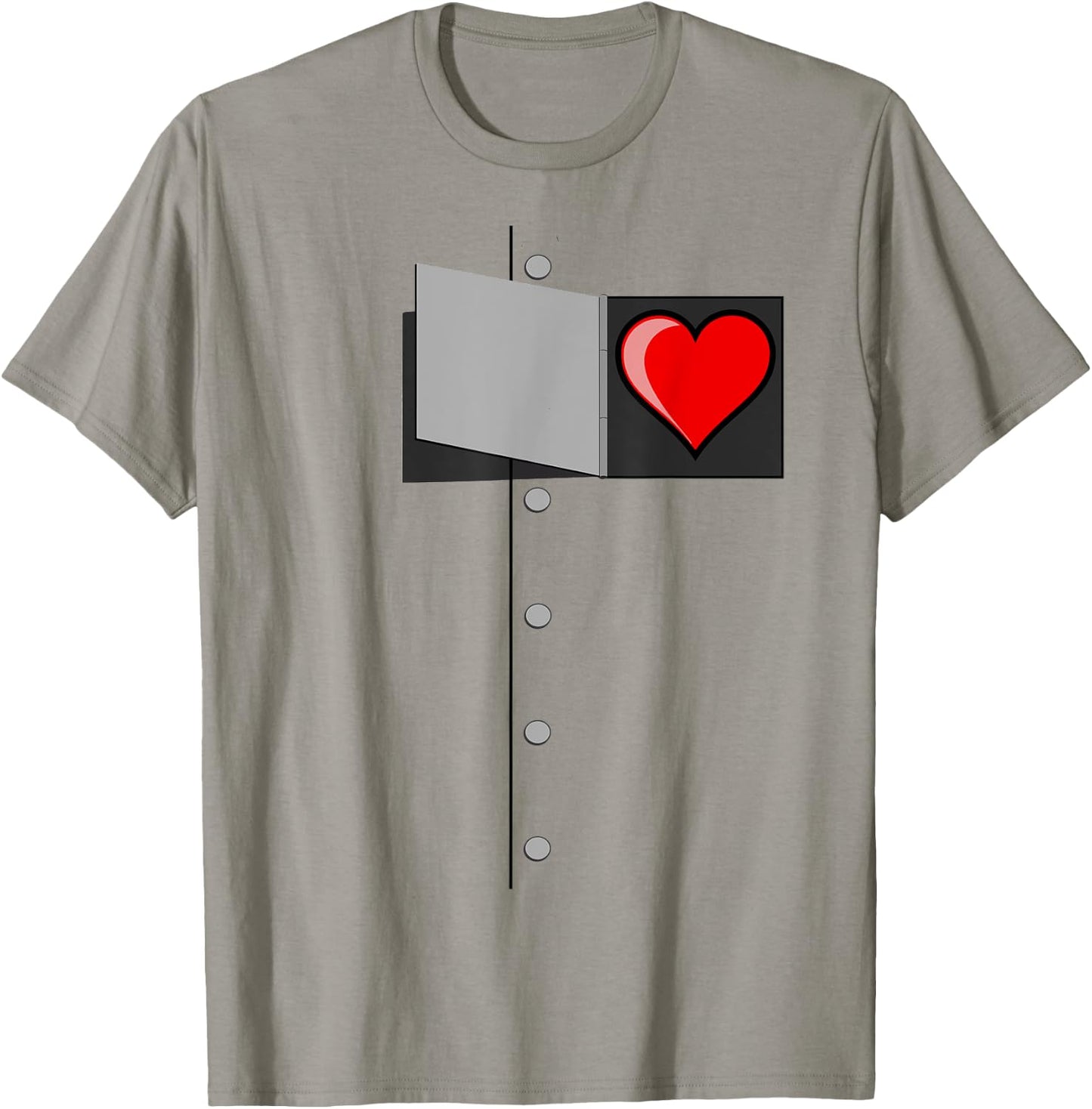 OZ Tinman Shirt-OZ Halloween Tin Man Heart Costume T-Shirt - T-Shirt | Sand