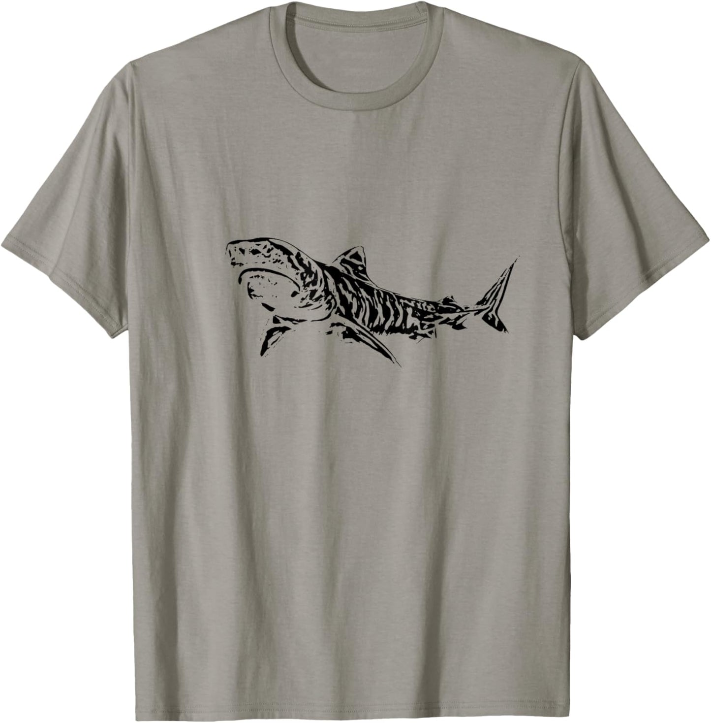 Tiger Shark Motif Shark T-Shirt - T-Shirt | Sand