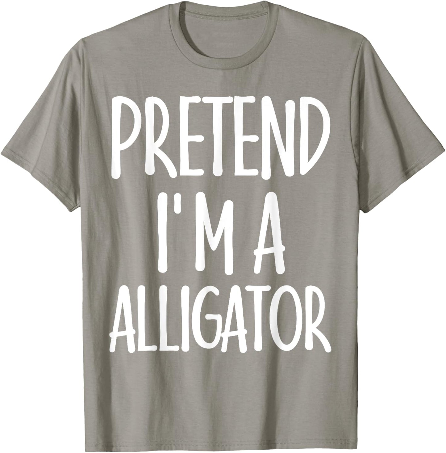 Easy Pretend I'm Alligator Costume Gift Halloween Crocodile T-Shirt - T-Shirt | Sand