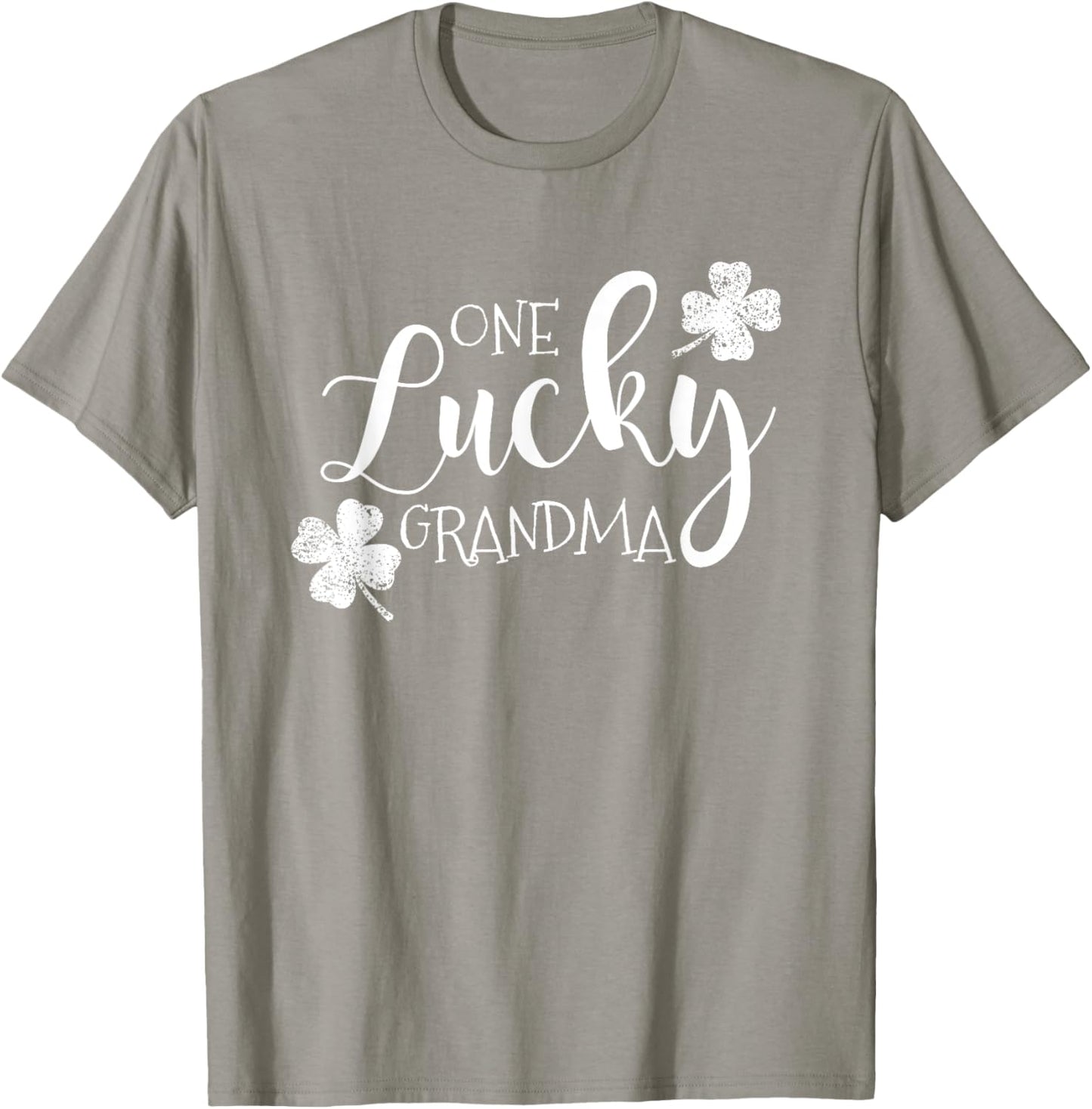 One Lucky Grandma, Four Leaf Clover, Saint Patrick's Day T-Shirt - T-Shirt | Sand