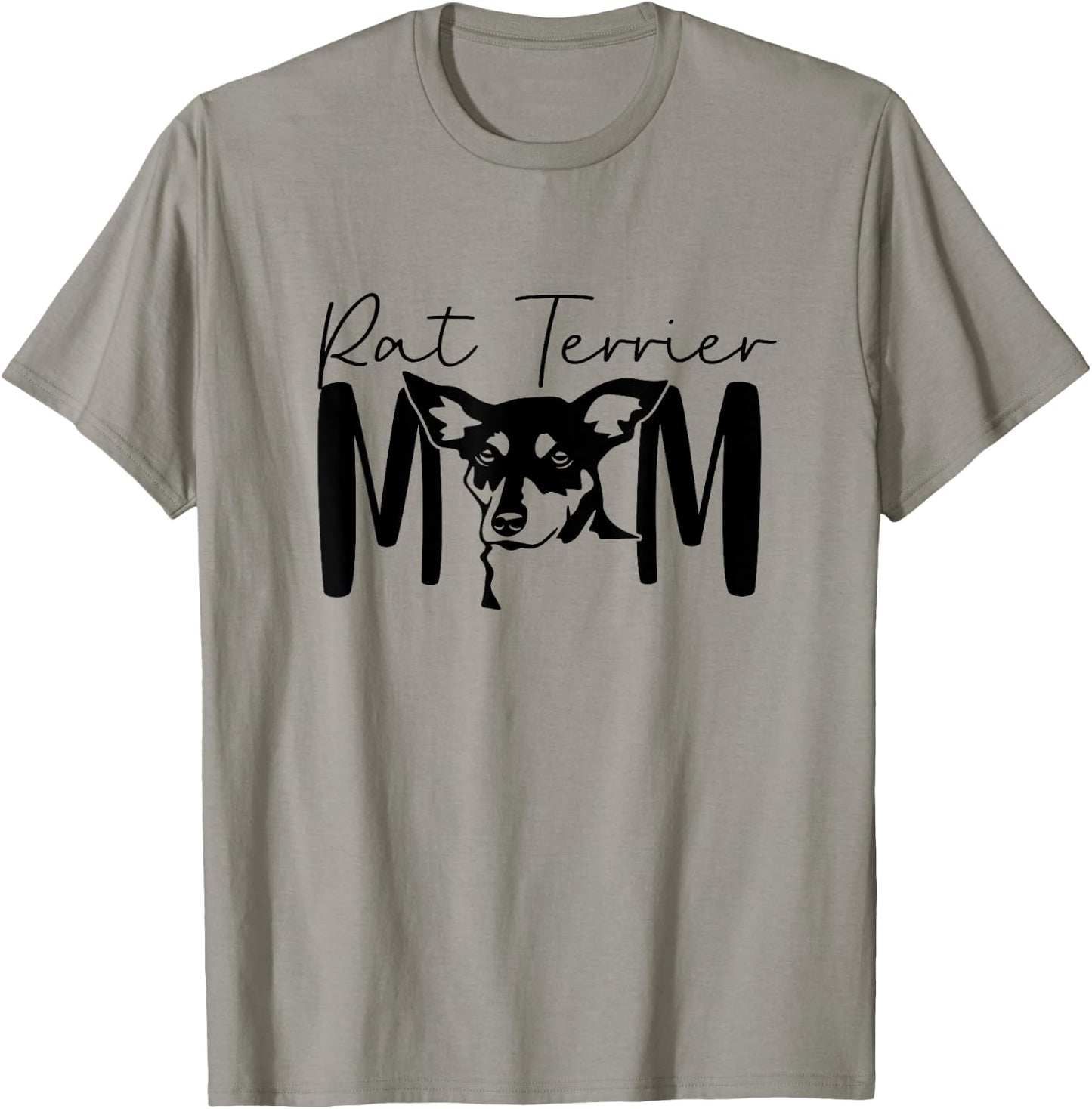 Rat Terrier Mom Gift Rat Terrier Dog Lover Dog Lady T-Shirt - T-Shirt | Sand