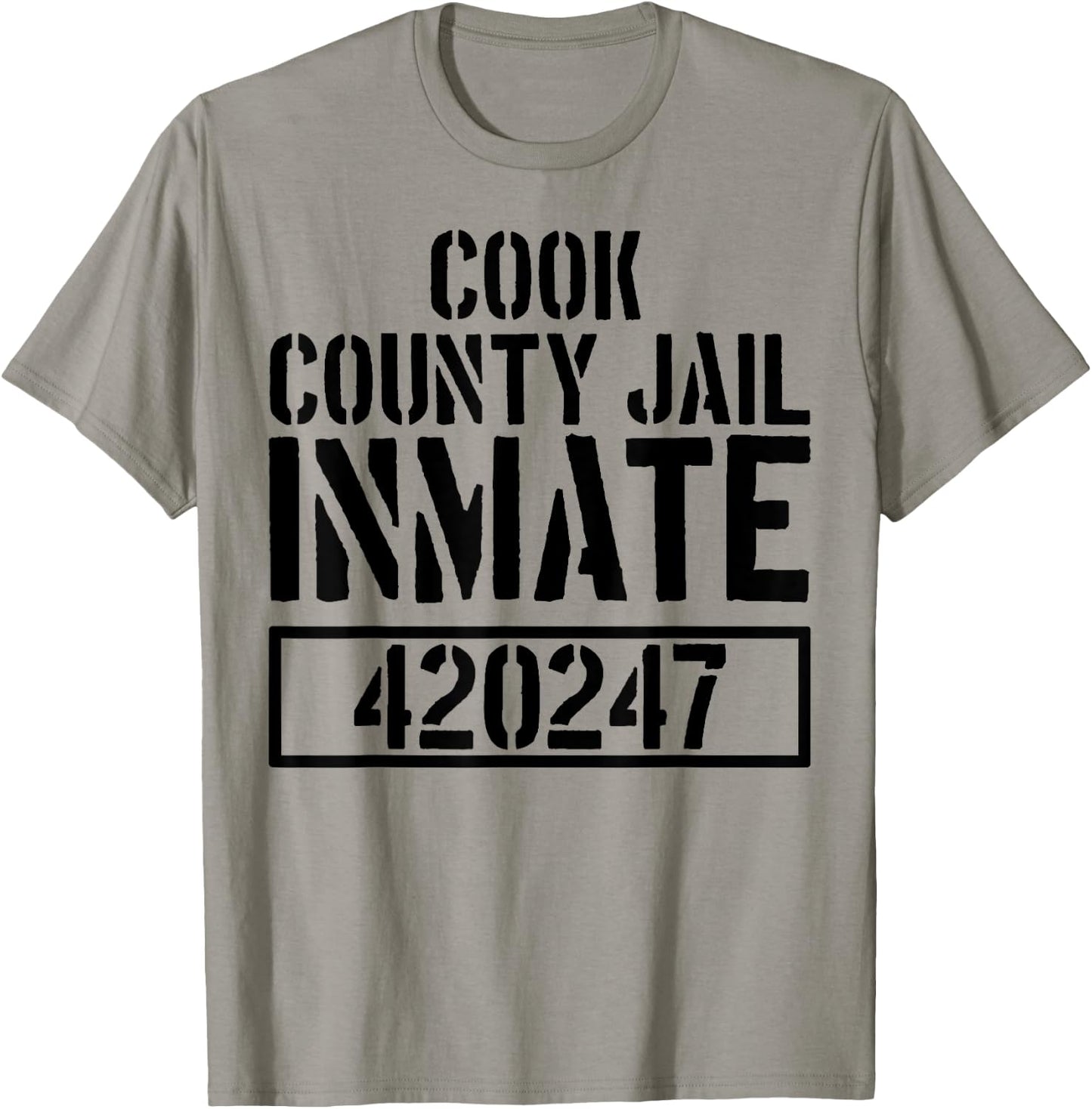 Cook County Jail Inmate T Shirt - Prison Halloween Costume T-Shirt - T-Shirt | Sand