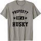Property Of A Husky - Funny Husky Shirt Gift Husky Lover T-Shirt - T-Shirt | Sand